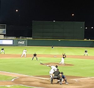 Top prospect Heliot Ramos strokes a game-winning hit to left field